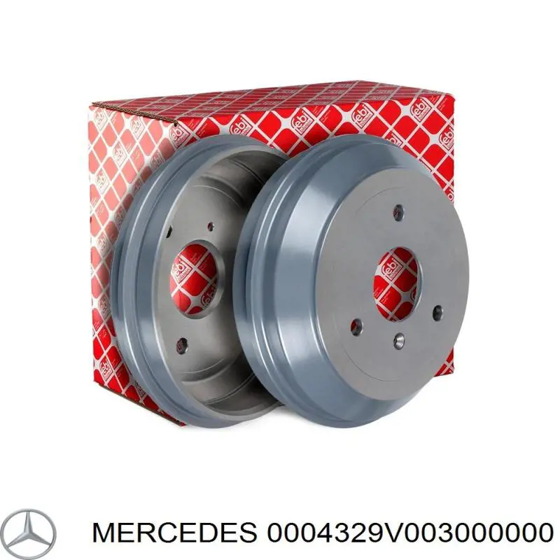 Барабан тормозной задний Mercedes 0004329V003000000 цена, от 28.90 USD