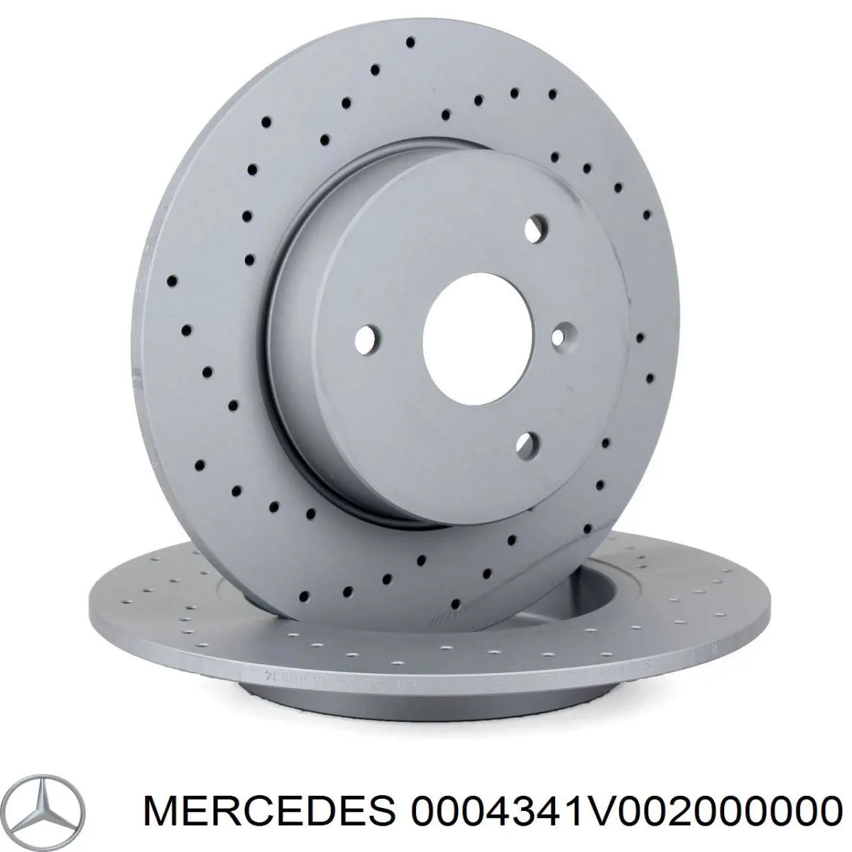 Передние тормозные диски 0004341V002000000 Mercedes