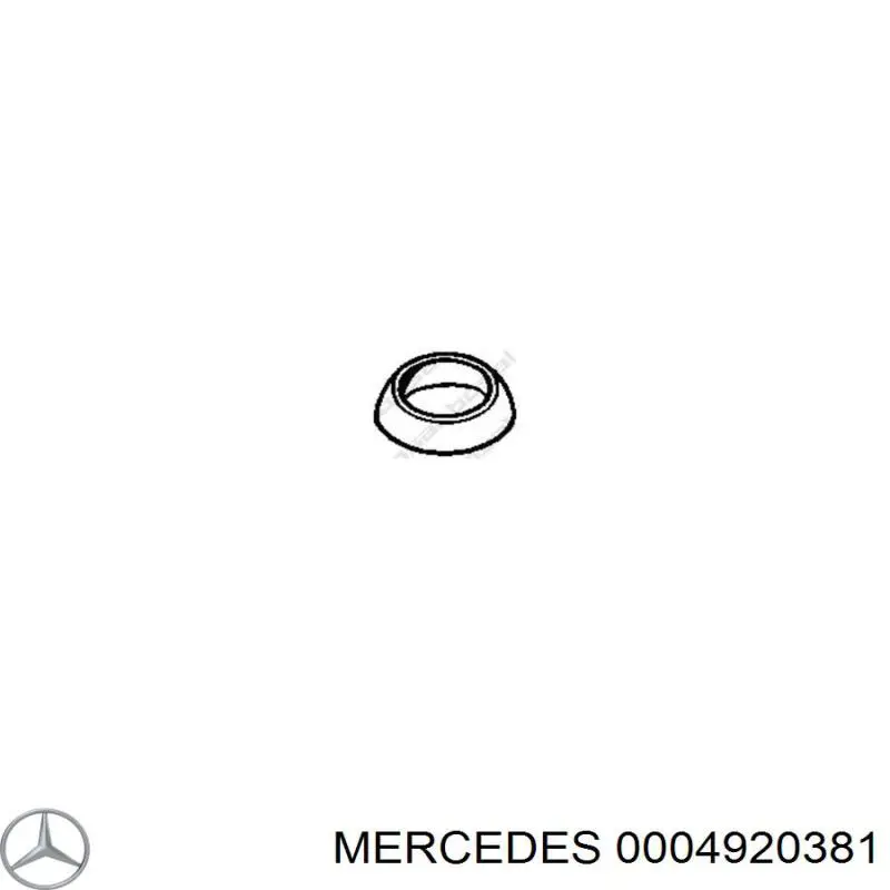 0004920381 Mercedes кольцо приемной трубы глушителя