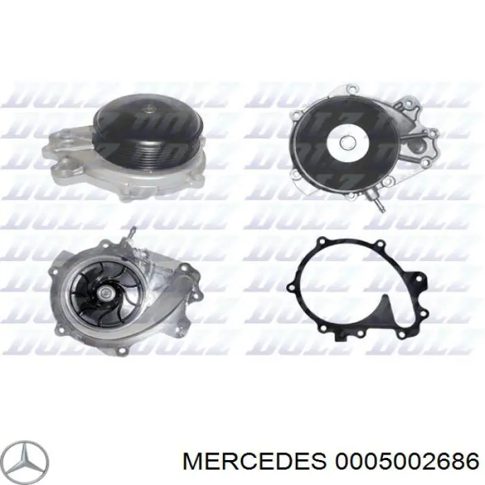 0005002686 Mercedes Насос охлаждения инвертора