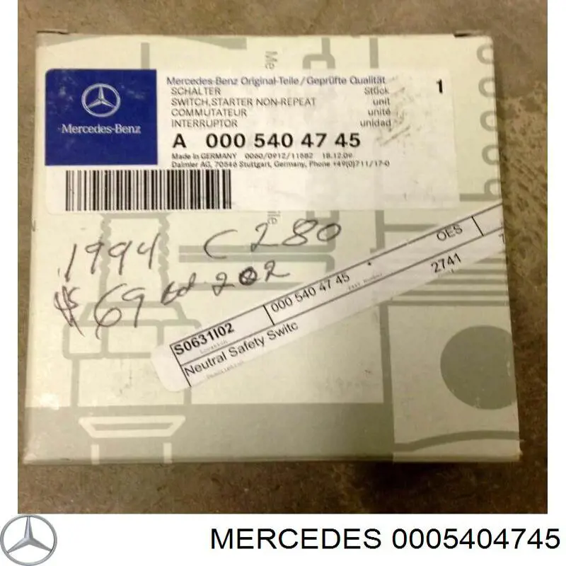  0005404745 Mercedes