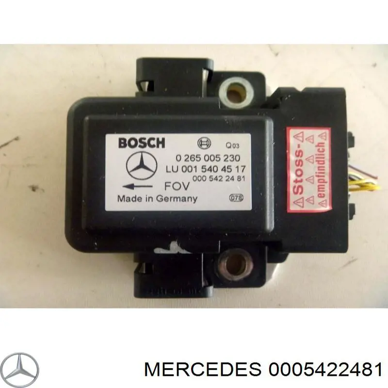 Sensor de aceleração transversal (ESP) para Mercedes CLK (C208)