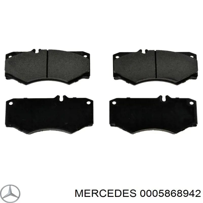 Передние тормозные колодки 0005868942 Mercedes