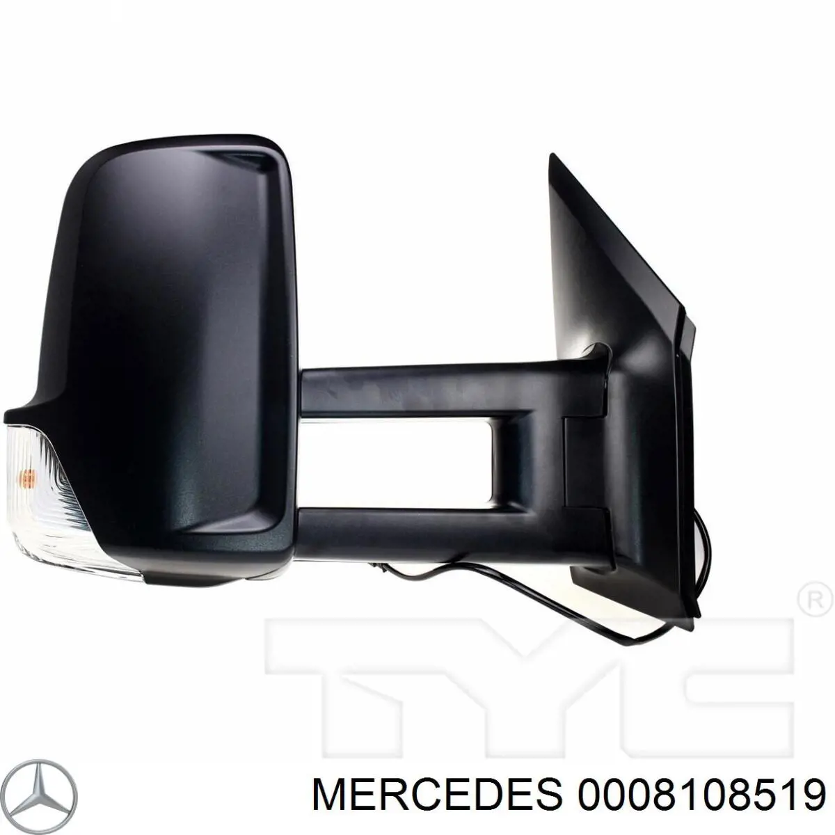 0008108519 Mercedes зеркало заднего вида правое