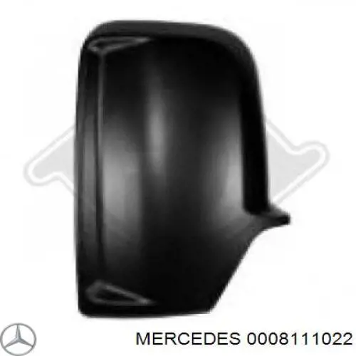 0008111022 Mercedes накладка (крышка зеркала заднего вида левая)