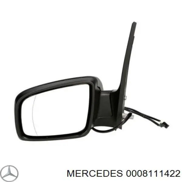 Накладка (крышка) зеркала заднего вида левая 0008111422 Mercedes