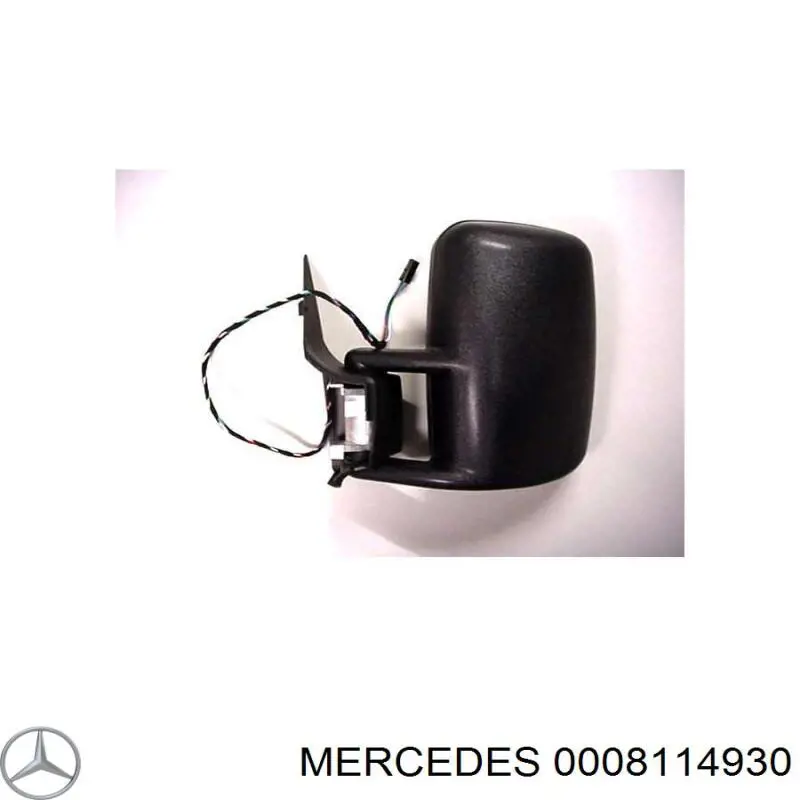 0008114930 Mercedes espelho de retrovisão esquerdo