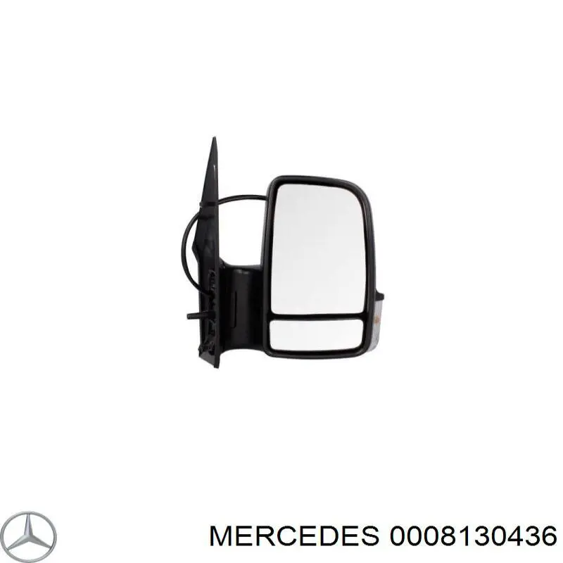 0008130436 Mercedes внутренняя накладка крепления зеркала левого