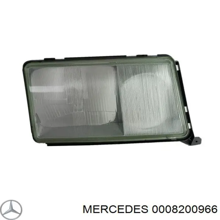 Стекло фары правой MERCEDES 0008200966