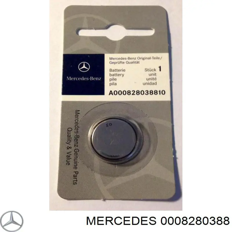 0008280388 Mercedes pilha seca de berloque