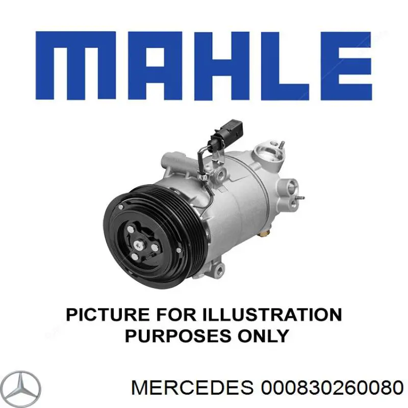 000830260080 Mercedes compressor de aparelho de ar condicionado