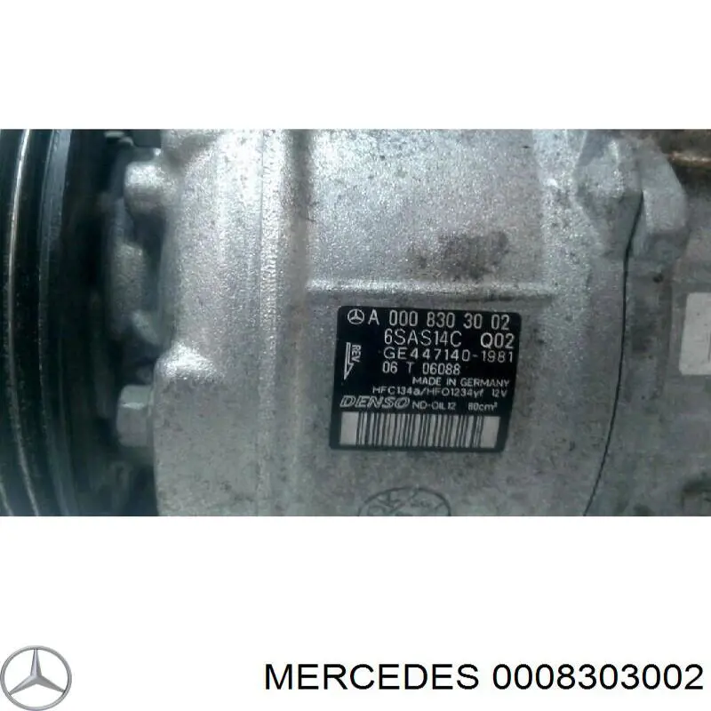 0008303002 Mercedes compressor de aparelho de ar condicionado