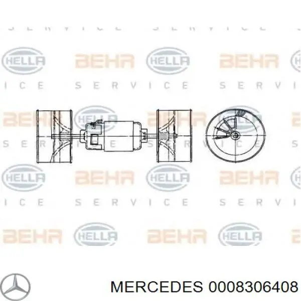 0008306408 Mercedes Электромотор печки