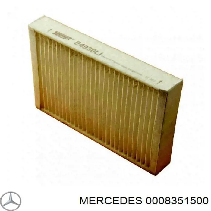 0008351500 Mercedes filtro de salão