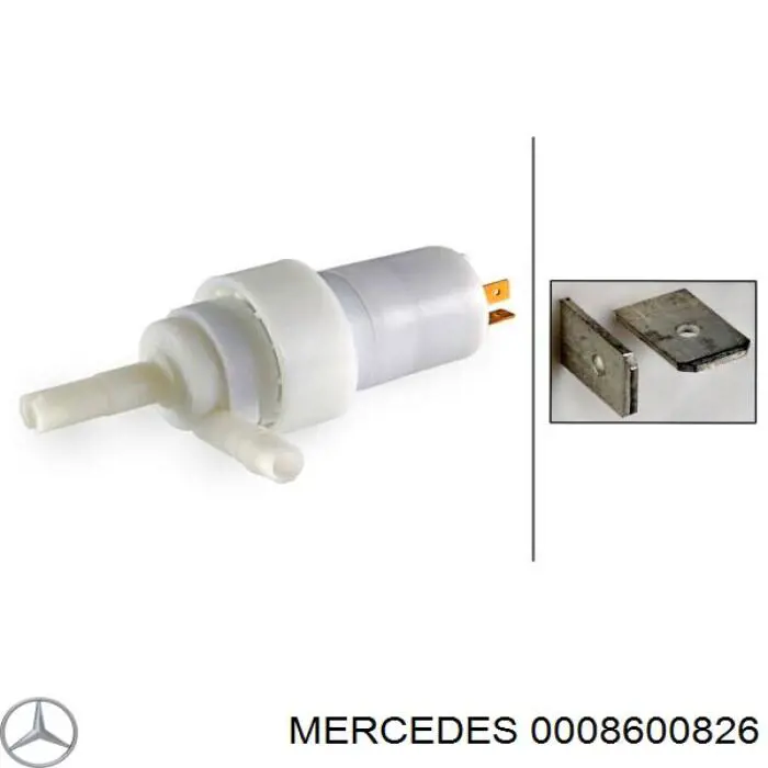 0008600826 Mercedes bomba do motor de fluido para lavador das luzes