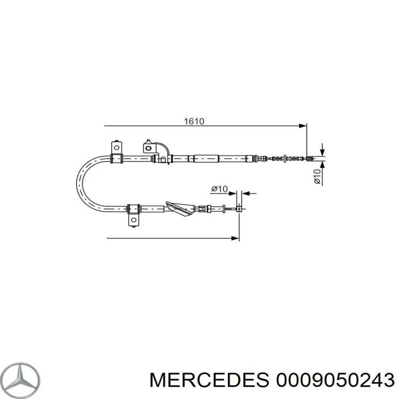 Датчик положения распредвала MERCEDES 0009050243