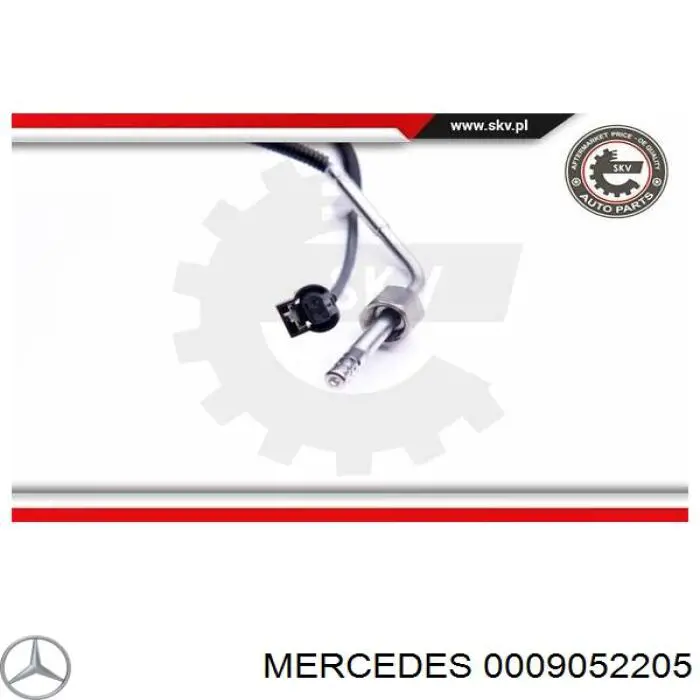 0009052205 Mercedes датчик температуры отработавших газов (ог, до катализатора)