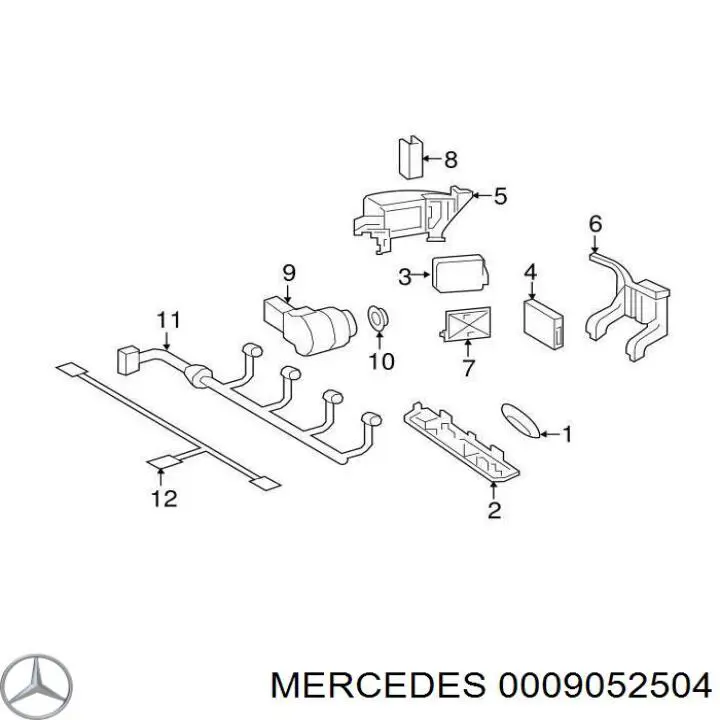 Купить 0009052504 Mercedes Датчик контроля мертвой зоны задний