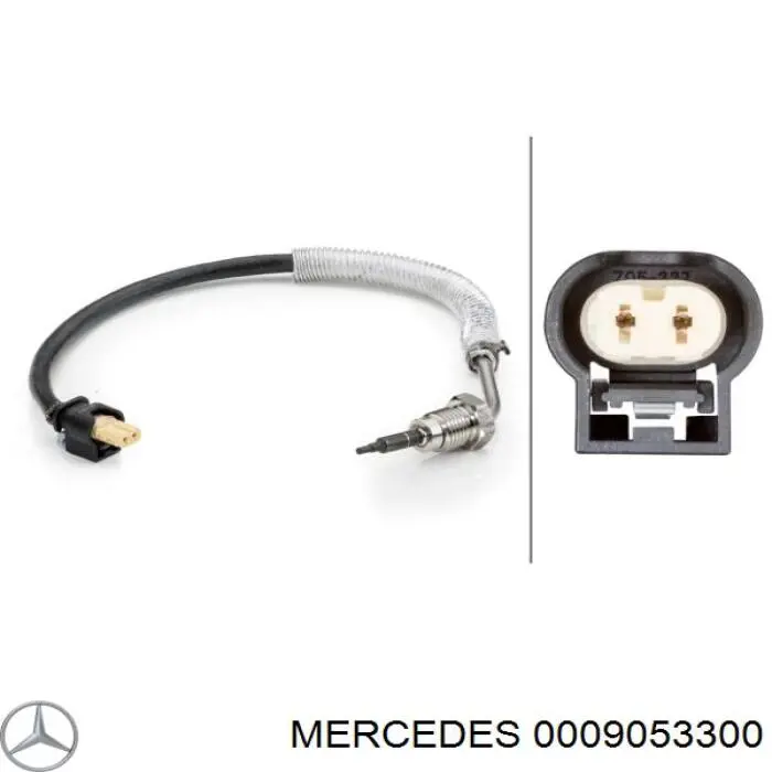 0009053300 Mercedes датчик температуры отработавших газов (ог, перед турбиной)