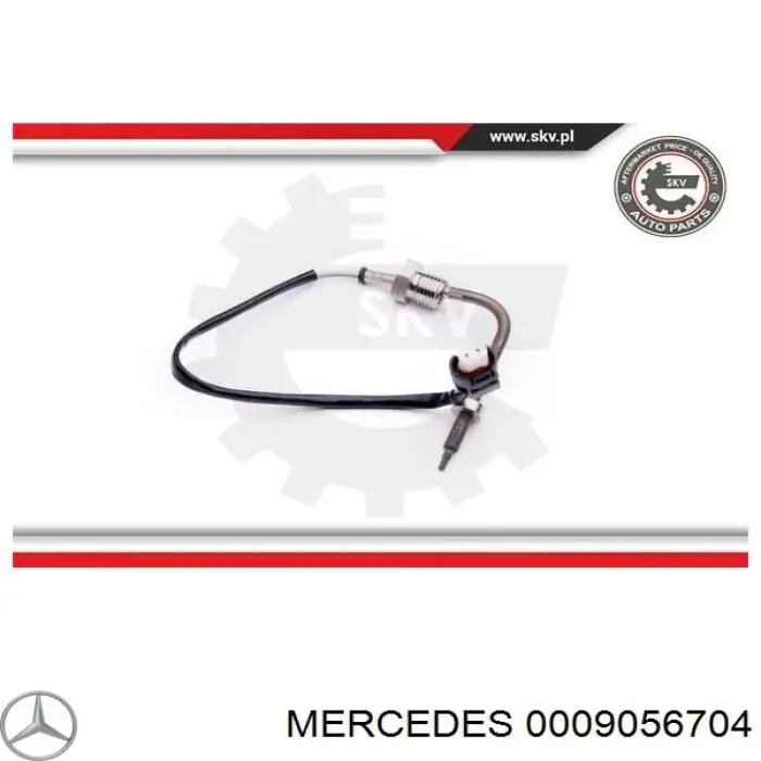 0009056704 Mercedes sensor de temperatura dos gases de escape (ge, antes de turbina)