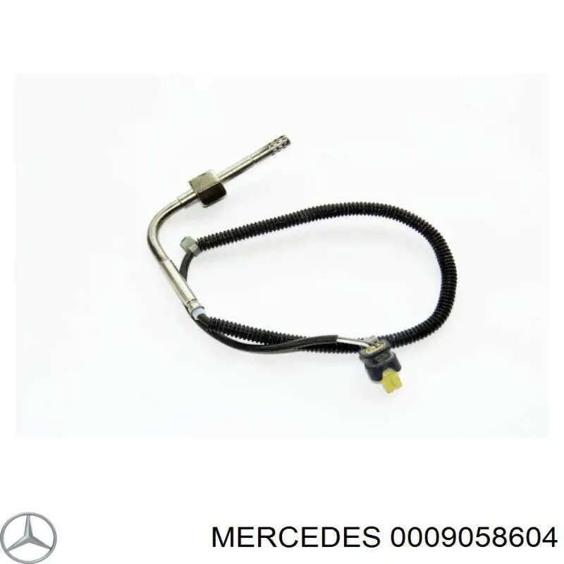 0009058604 Mercedes sensor de temperatura dos gases de escape (ge, até o catalisador)