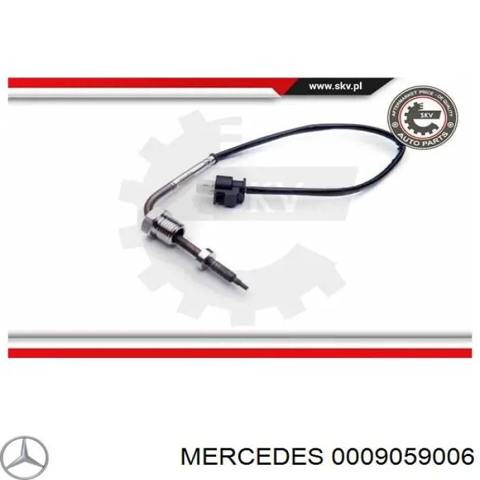 0009059006 Mercedes sensor de temperatura dos gases de escape (ge, antes de turbina)