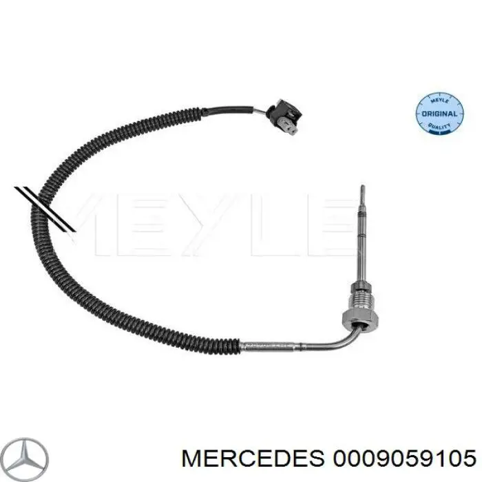 0009059105 Mercedes sensor de temperatura dos gases de escape (ge, no catalisador)