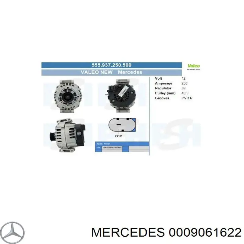 0009061622 Mercedes gerador