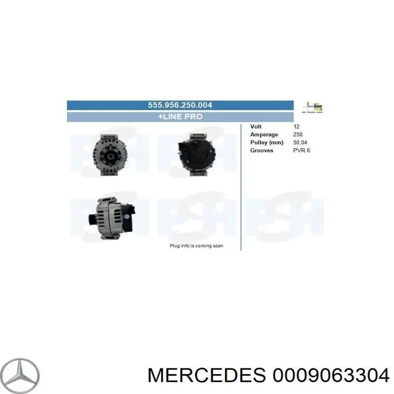 0009063304 Mercedes gerador