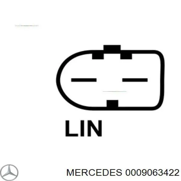 0009063422 Mercedes gerador