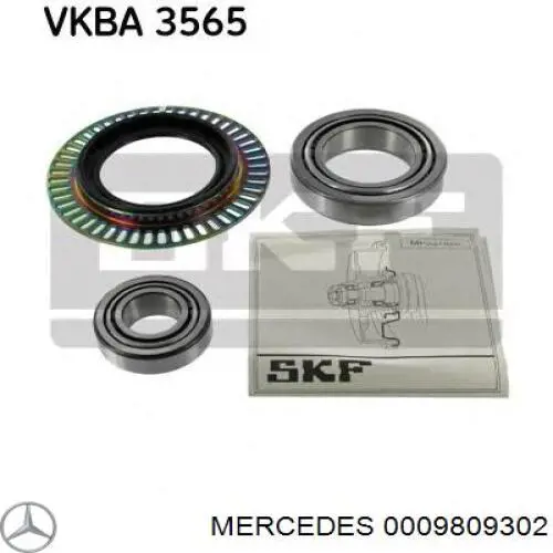 Подшипник ступицы передней наружный 0009809302 Mercedes