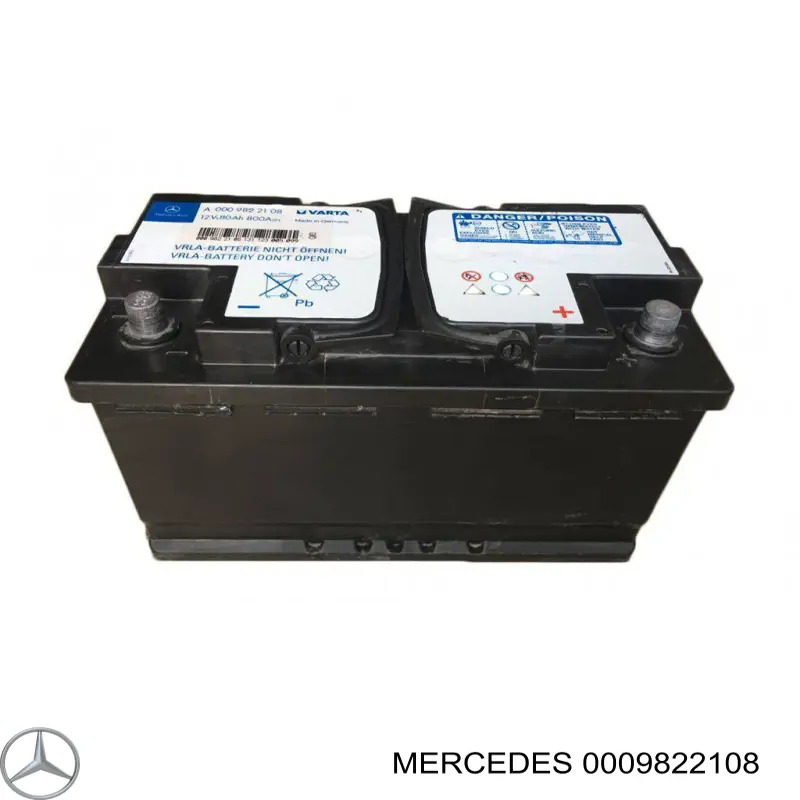 0009822108 MERCEDES Batería original y equivalente