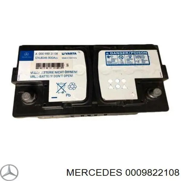 Аккумулятор Mercedes 0009822108