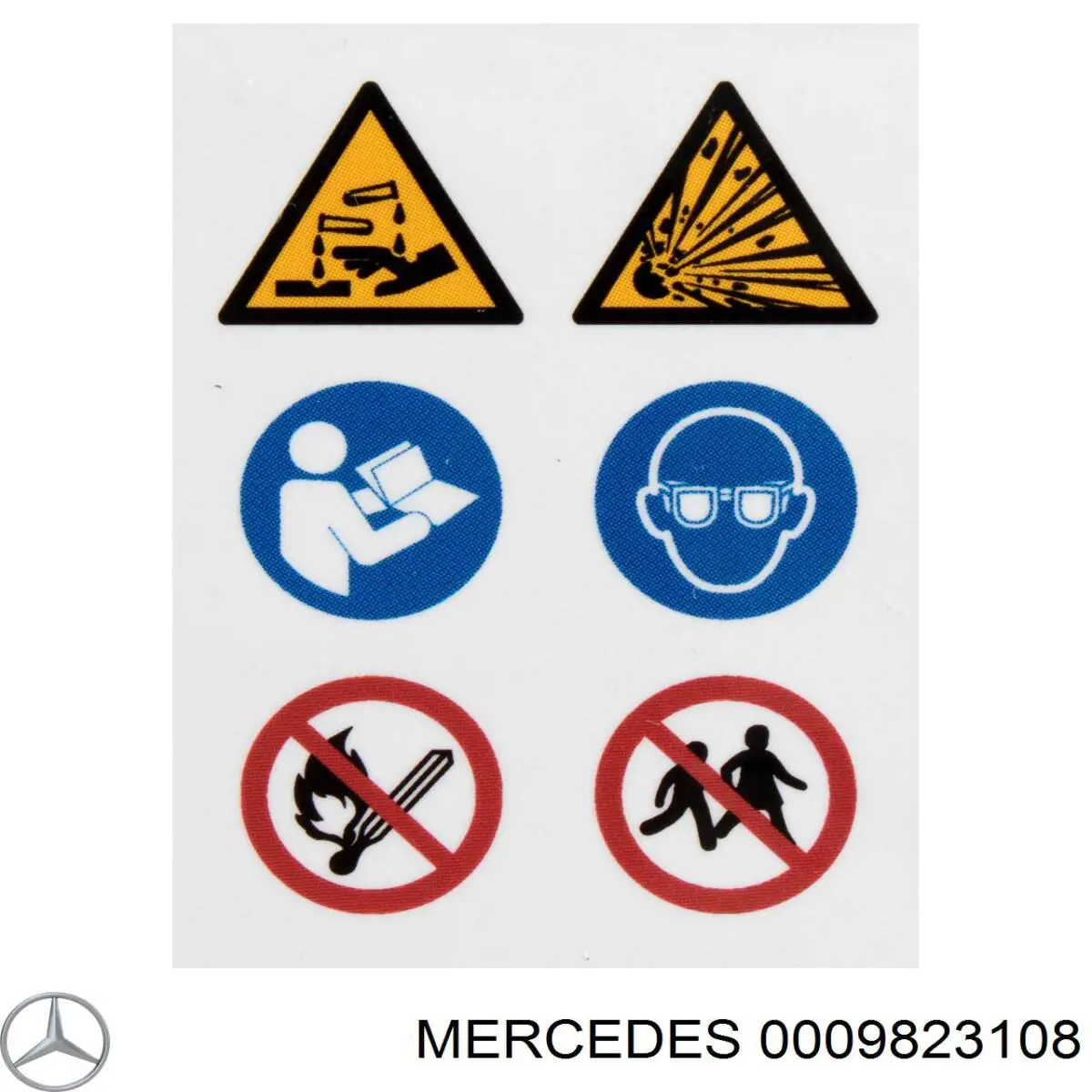 Bateria recarregável (PILHA) Mercedes 0009823108