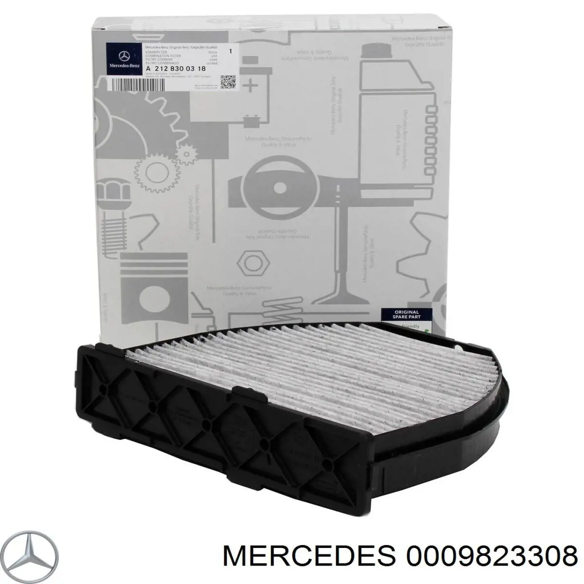 0009823308 MERCEDES Batería original y equivalente
