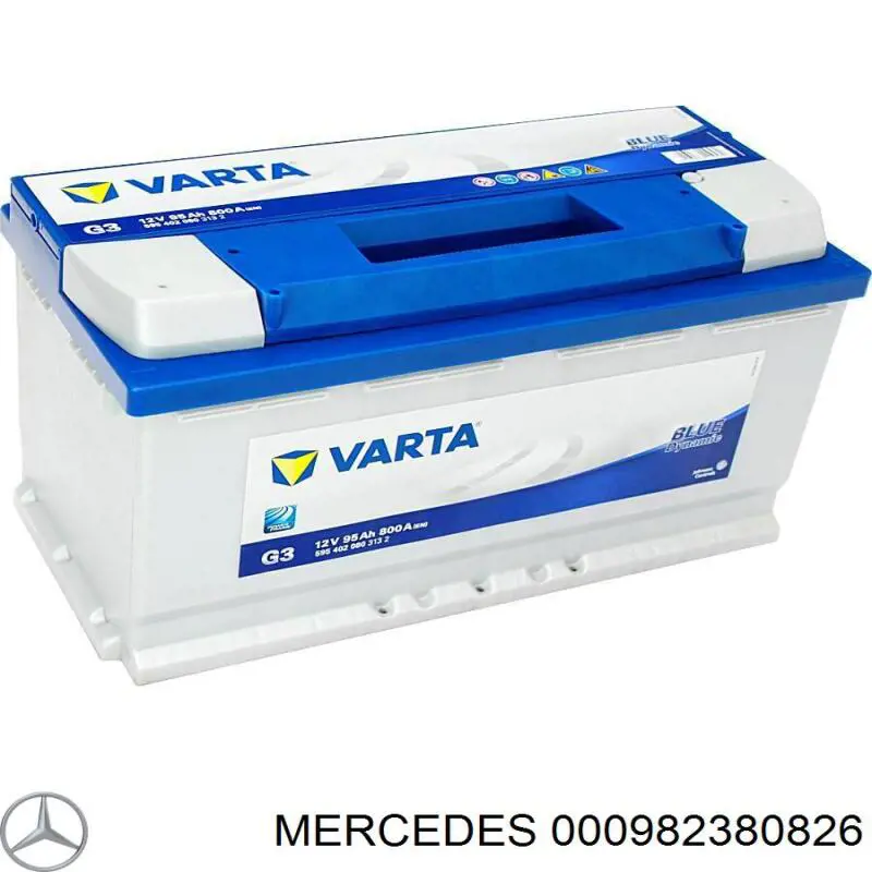 Купить Аккумулятор Mercedes 100 А/ч (000982380826)
