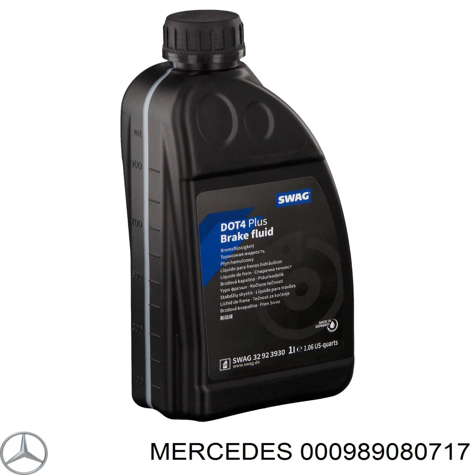 Жидкость тормозная Mercedes 000989080717