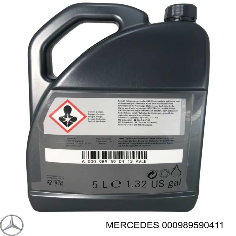 Масло в коробку Mercedes 000989590411