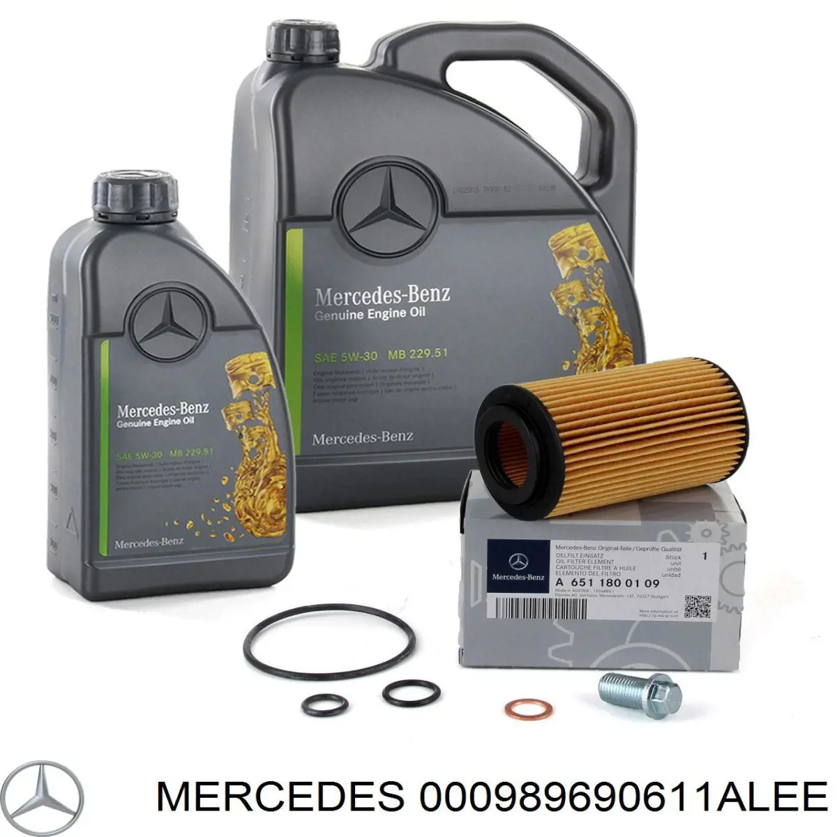 Моторное масло Mercedes (000989690611ALEE)