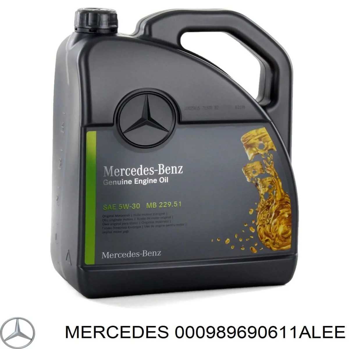 Масло моторное Mercedes 000989690611ALEE