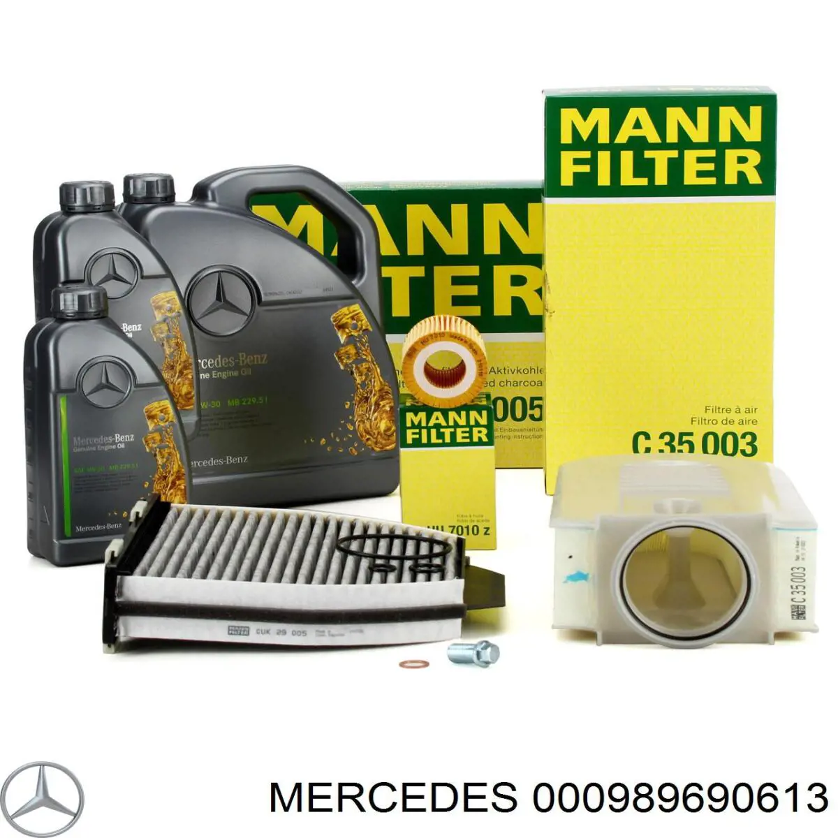 000989690613 Mercedes Масло двигателя