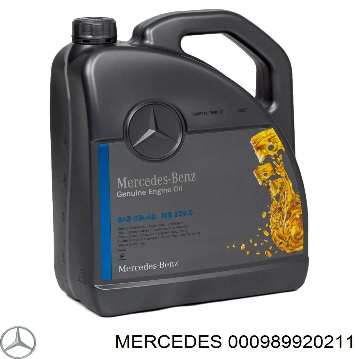 Моторное масло 000989630811AAEE Mercedes