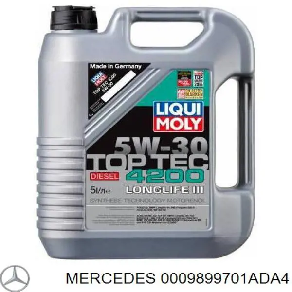 Моторное масло 0009899701ADA4 Mercedes