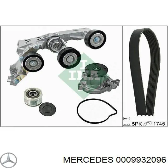 Ремень генератора 0009932096 Mercedes