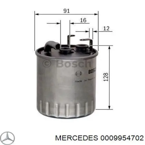 0009954702 Mercedes хомут глушителя передний