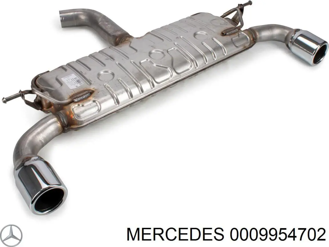 Abrazadera de silenciador delantera 0009954702 Mercedes