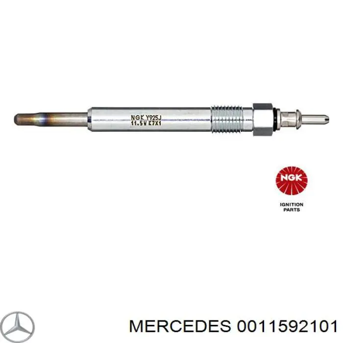 Свеча накала Mercedes 0011592101