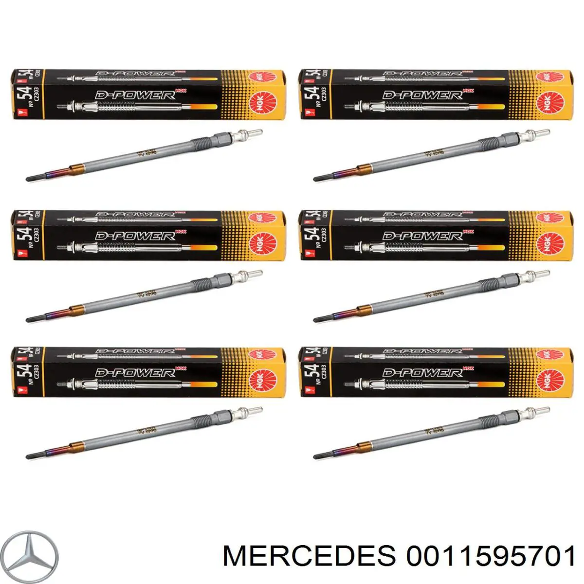 Свечи накала 0011595701 Mercedes