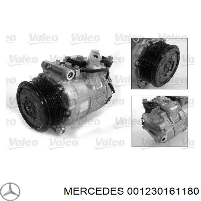 Компрессор кондиционера 001230161180 Mercedes