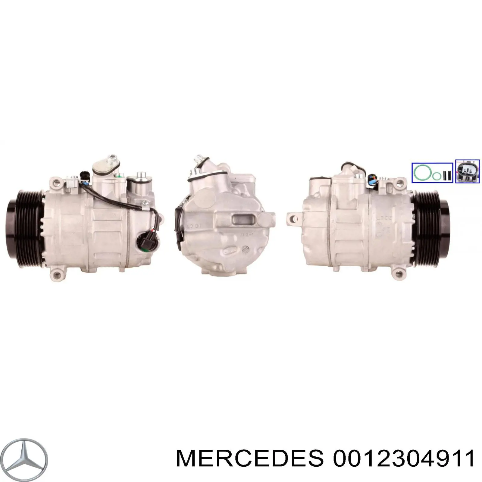 Компрессор кондиционера 0012304911 Mercedes